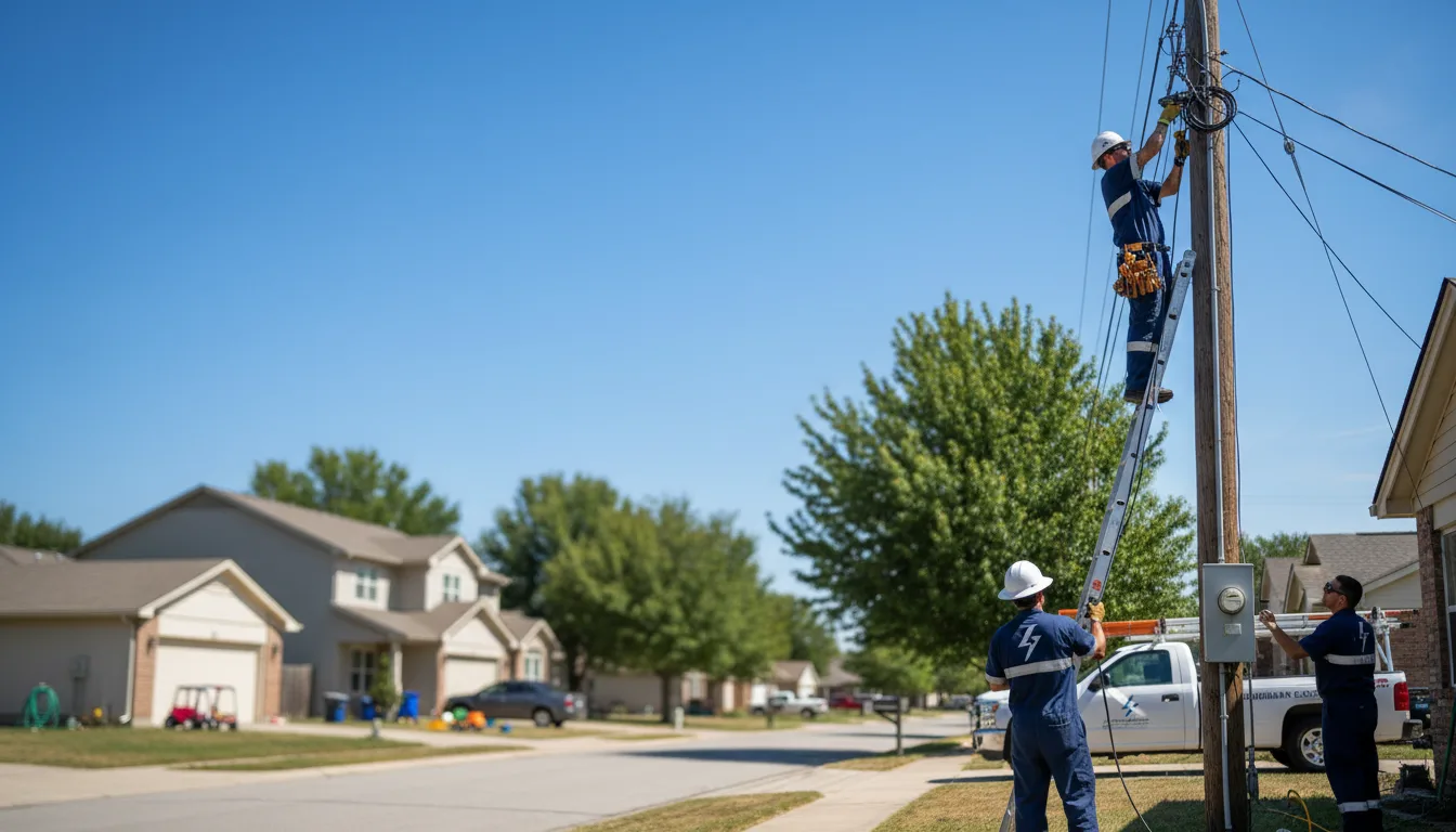 Residential electrician providing installation services in Blair, WV